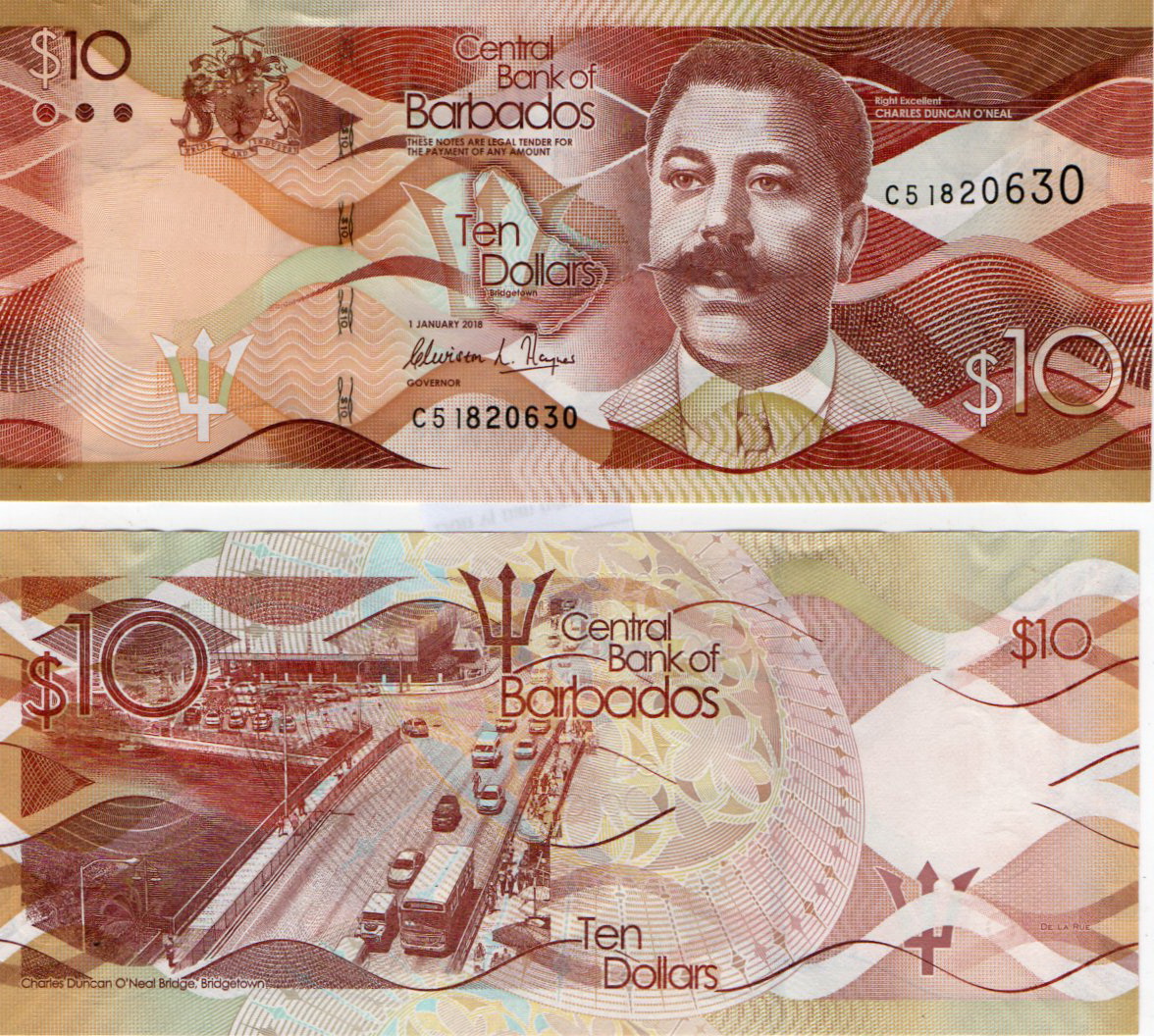 Barbados #75c 10 Dollars